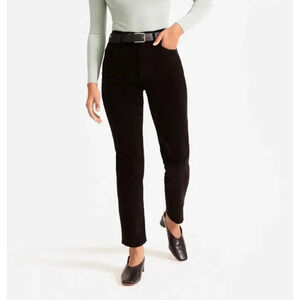 NEW Everlane Women’s Plus Size 16 Black Cheeky Straight Corduroy Jeans